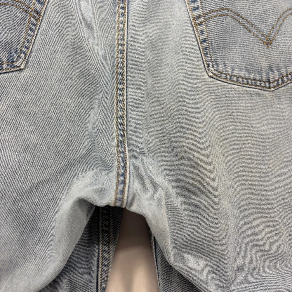 Vtg Levis 560 Comfort Fit Jeans Mens 46x30 (Fits 42x28) Light Wash Loose Tapered